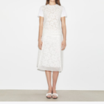 TORY BURCH Corded Lace T-Shirt – White