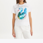 TORY BURCH Lucky Duck Cotton T-Shirt – White