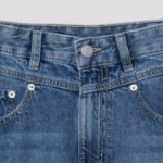 8 seconds Thin Washing Lightweight Denim Long Skirt — Blue