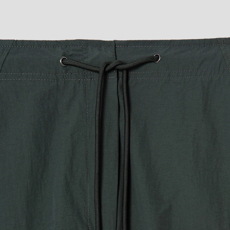 8 seconds Nylon Cotton Cargo Long Skirt — Dark Green