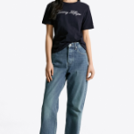 TOMMY HILFIGER [Official Headquarters] Crew Neck Embroidered Logo T-shirt