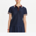 TORY BURCH Terry Jacquard Polo – Tory Navy