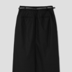 8 seconds Cotton H-Line Long Skirt — Black