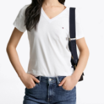 TOMMY HILFIGER [Official Headquarters] Heritage V-Neck T-shirt