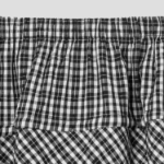 8 seconds Check Long Skirt — Black