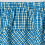 8 seconds Check Long Skirt — Blue