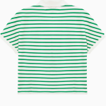 TOMMY HILFIGER [Official Headquarters] Open Collar Striped Short Sleeve Polo Shirt