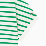 TOMMY HILFIGER [Official Headquarters] Open Collar Striped Short Sleeve Polo Shirt