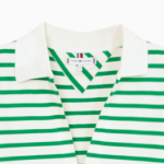 TOMMY HILFIGER [Official Headquarters] Open Collar Striped Short Sleeve Polo Shirt