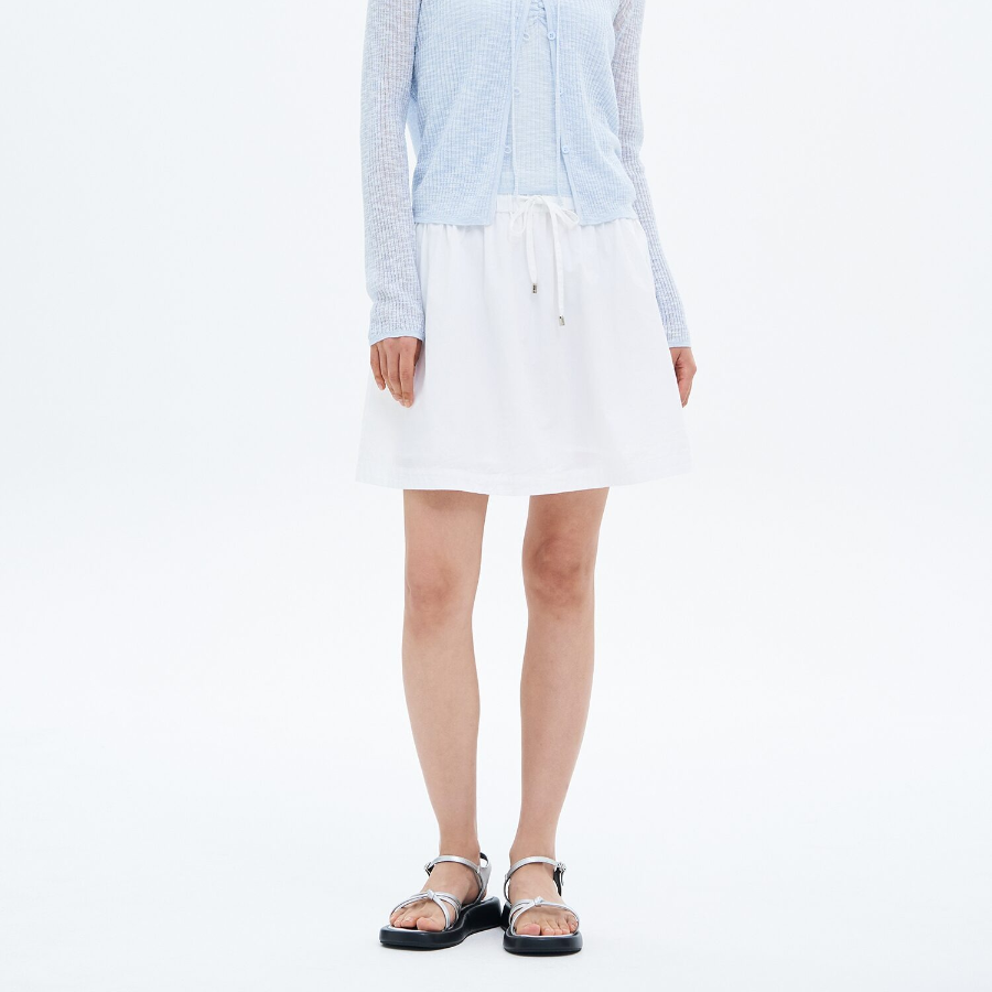 8 seconds 50s Cotton Skort — White