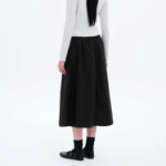 8 seconds Cotton Long Full Skirt — Navy