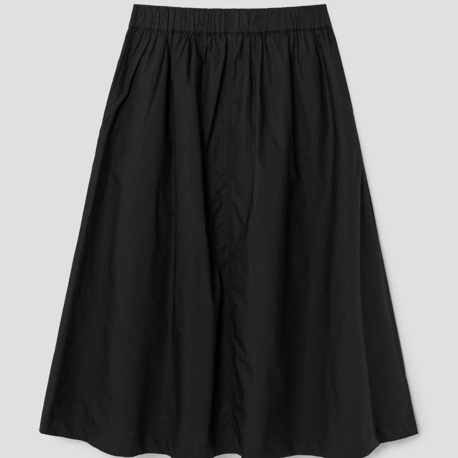 8 seconds Cotton Long Full Skirt — Navy