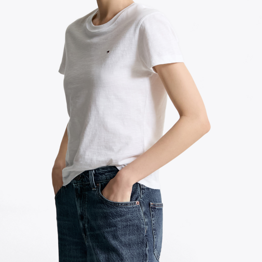 TOMMY HILFIGER [Official Headquarters] Slim Slub T-shirt