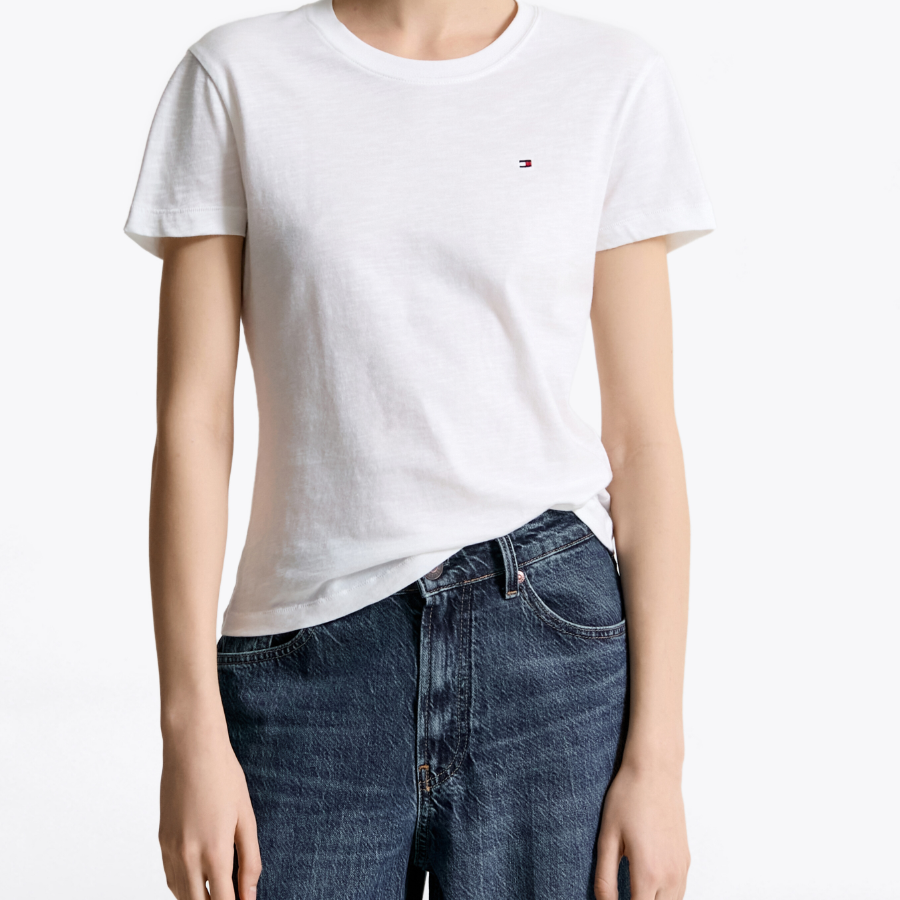 TOMMY HILFIGER [Official Headquarters] Slim Slub T-shirt