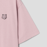 Maison Kitsune Men Bold Fox Head Patch Oversize Tee Shirt - Pink Clay