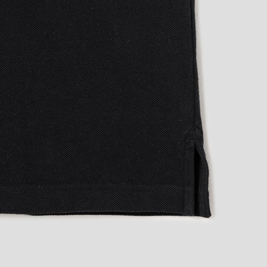 Maison Kitsune Men Bold Fox Head Patch Oversize Polo - Black