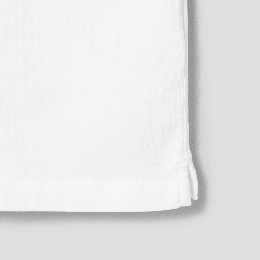 Maison Kitsune Men Maison Kitsune Handwriting Embroidery Oversize Tee - White