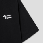 Maison Kitsune Men Maison Kitsune Handwriting Embroidery Oversize Tee - Black