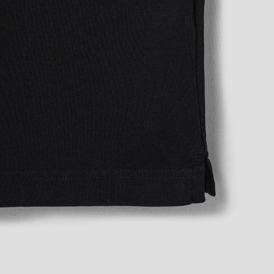 Maison Kitsune Men Maison Kitsune Handwriting Embroidery Oversize Tee - Black