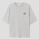Maison Kitsune Men Bold Fox Head Patch Oversize Tee Shirt - Truffle
