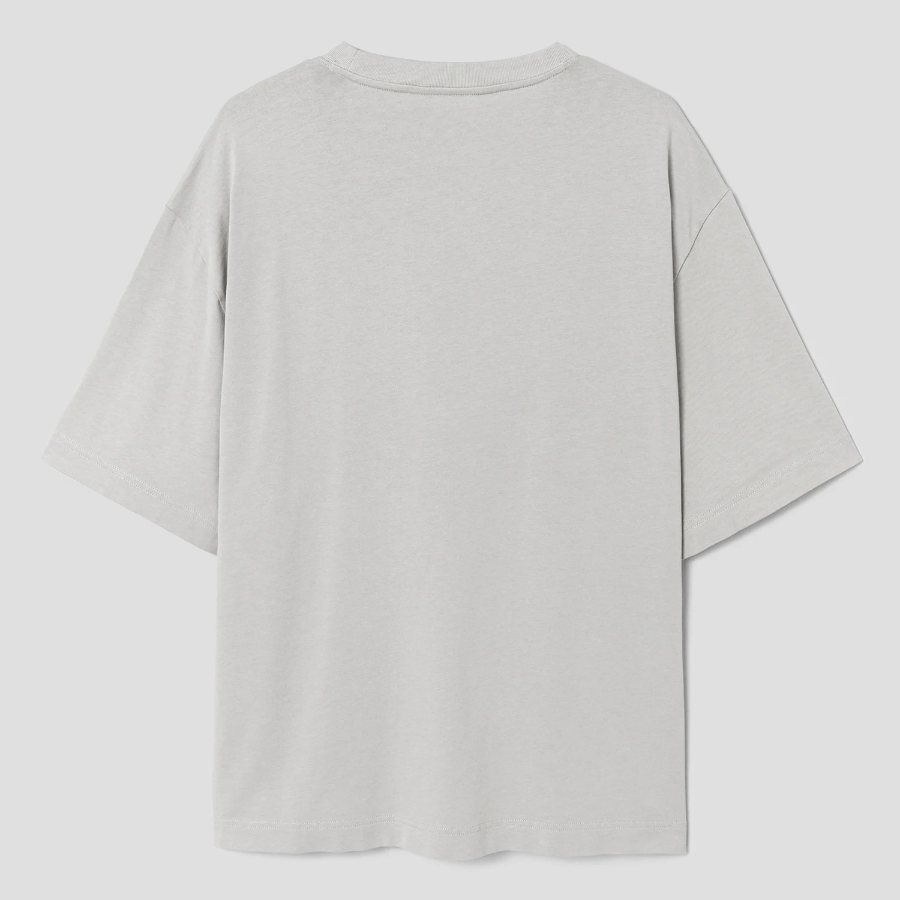 Maison Kitsune Men Bold Fox Head Patch Oversize Tee Shirt - Truffle