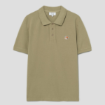 Maison Kitsune Men Fox Head Patch Regular Polo - Canvas