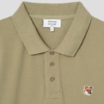 Maison Kitsune Men Fox Head Patch Regular Polo - Canvas