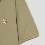 Maison Kitsune Men Fox Head Patch Regular Polo - Canvas