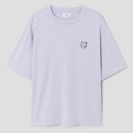 Maison Kitsune Men Bold Fox Head Patch Oversize Tee Shirt - Soft Mauve