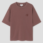 Maison Kitsune Men Bold Fox Head Patch Oversize Tee Shirt - Brunette