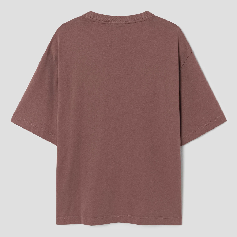 Maison Kitsune Men Bold Fox Head Patch Oversize Tee Shirt - Brunette