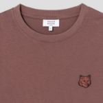 Maison Kitsune Men Bold Fox Head Patch Oversize Tee Shirt - Brunette