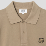 Maison Kitsune Men Bold Fox Head Patch Comfort Polo - Cardamon