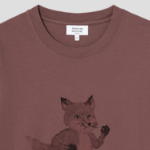 Maison Kitsune Men Speedy Fox Print Oversize Tee-Shirt - Brunette