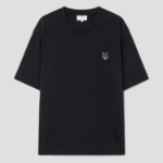 Maison Kitsune Men Bold Fox Head Patch Oversize Tee Shirt - Black