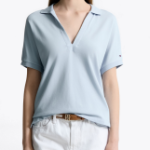 TOMMY HILFIGER [Official Headquarters] Open Collar Short Sleeve Polo Shirt