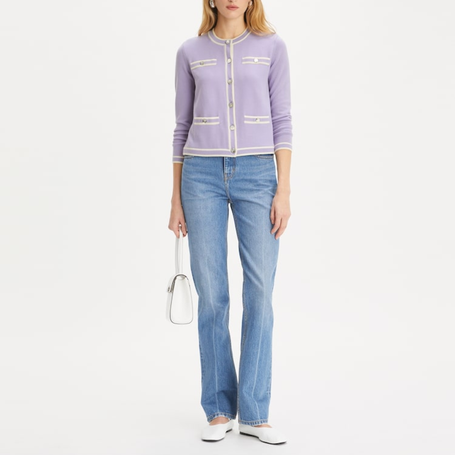 TORY BURCH Kendra Cardigan – Lavender