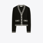TORY BURCH Shrunken Kendra Cardigan – Black