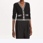 TORY BURCH Shrunken Kendra Cardigan – Black