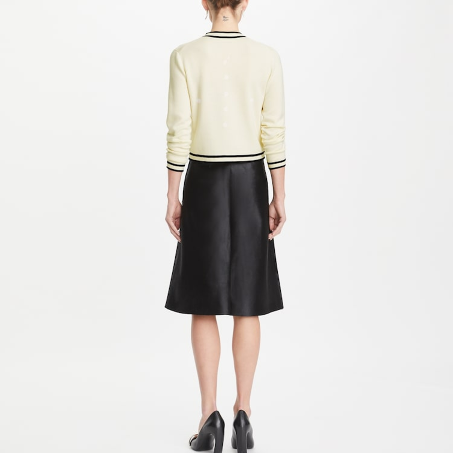 TORY BURCH Shrunken Kendra Cardigan – Ivory