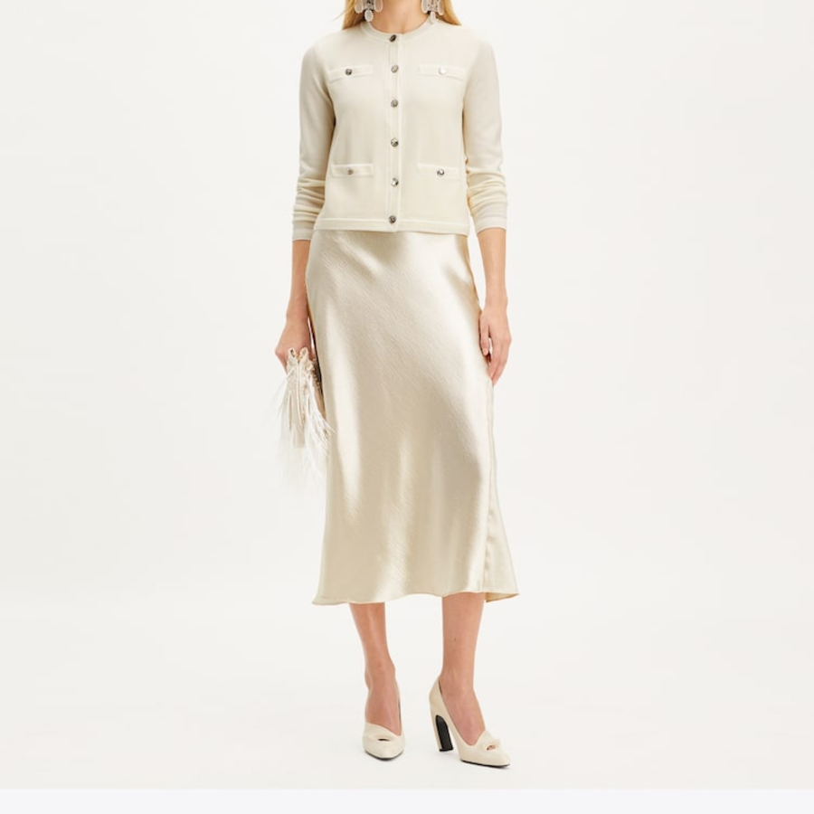 TORY BURCH Kendra Cardigan – Ivory