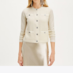 TORY BURCH Kendra Cardigan – Ivory