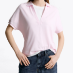 TOMMY HILFIGER [Official Headquarters] Open Collar Short Sleeve Polo Shirt