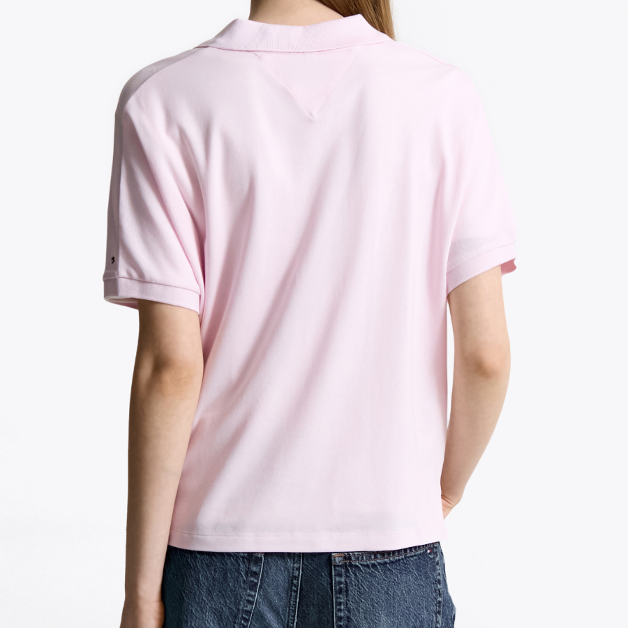 TOMMY HILFIGER [Official Headquarters] Open Collar Short Sleeve Polo Shirt