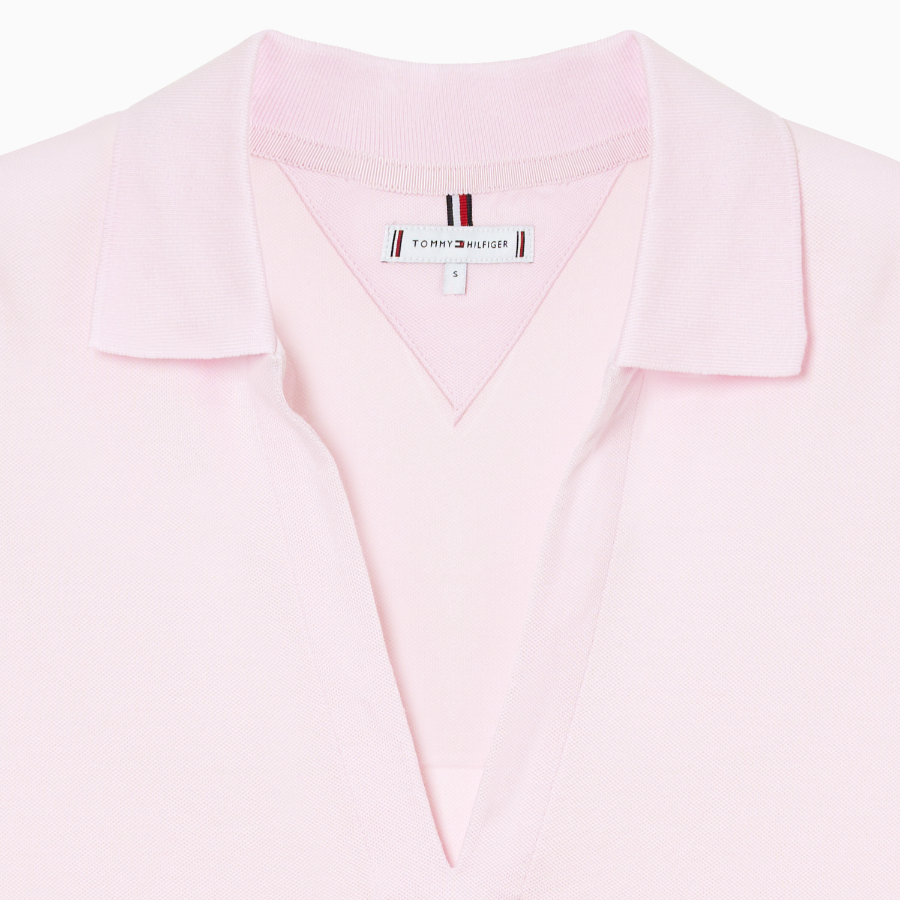 TOMMY HILFIGER [Official Headquarters] Open Collar Short Sleeve Polo Shirt