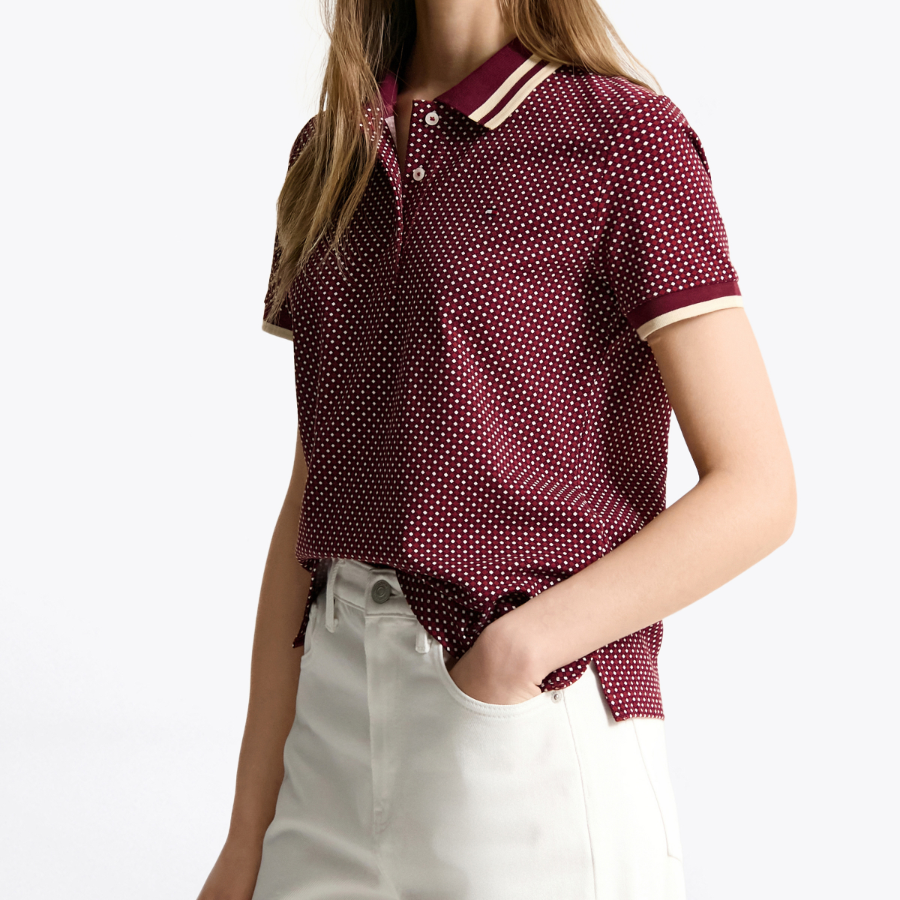 TOMMY HILFIGER [Official Headquarters] All Over Print Polo Shirt