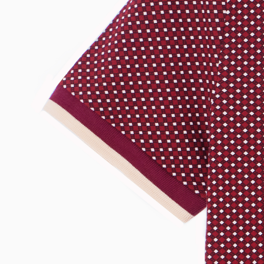 TOMMY HILFIGER [Official Headquarters] All Over Print Polo Shirt