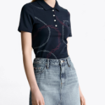 TOMMY HILFIGER [Official Headquarters] All Over Pattern Polo T-shirt