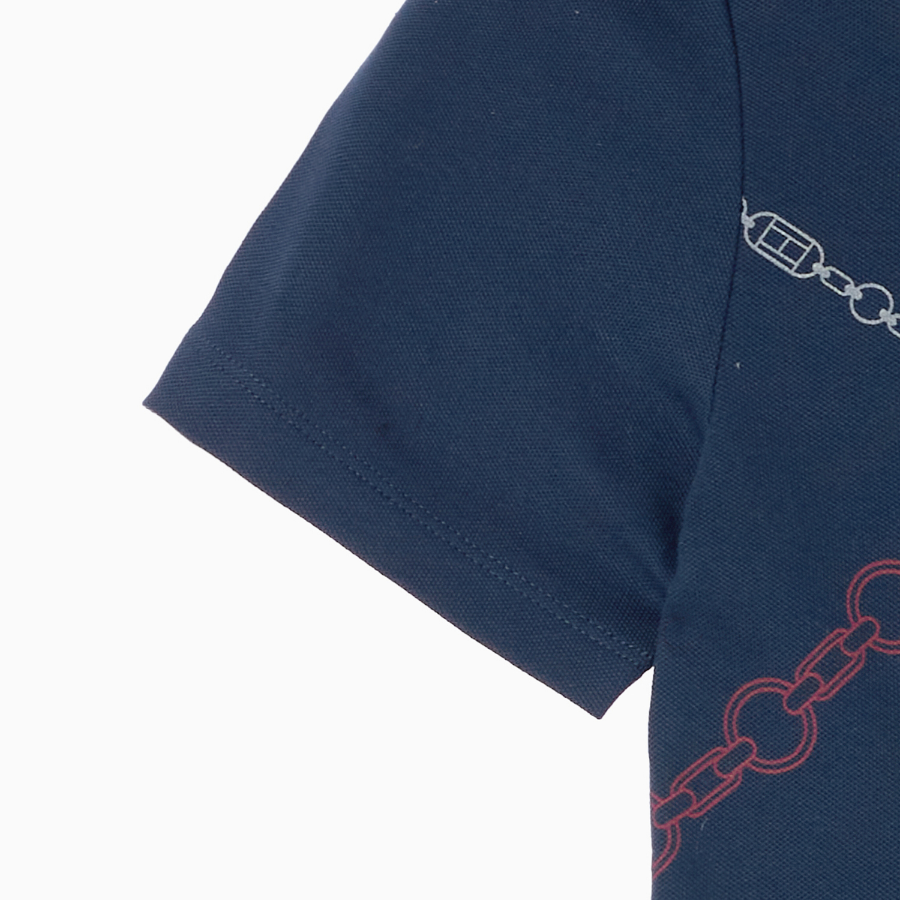 TOMMY HILFIGER [Official Headquarters] All Over Pattern Polo T-shirt