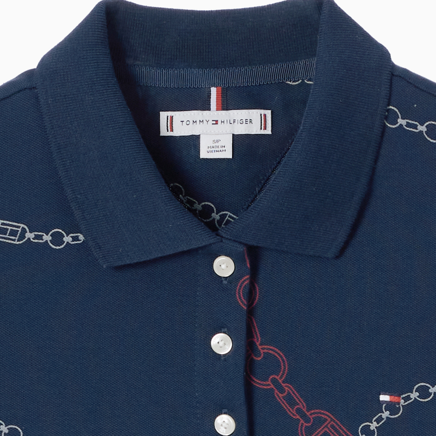 TOMMY HILFIGER [Official Headquarters] All Over Pattern Polo T-shirt